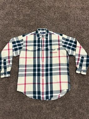 Rare Vintage Ralph Lauren Nova Check Long-Sleeved Shirt